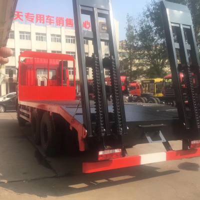 東風(fēng)錦程30噸挖掘機平板車 專業(yè)勾機拖車出售，可定制貨箱欄板